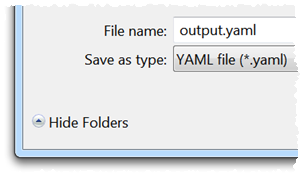 convert Excel to YAML