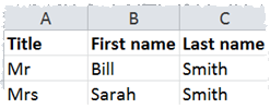 Excel split column