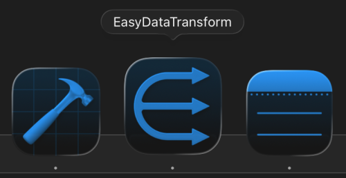 Tinted liquid glass application icon