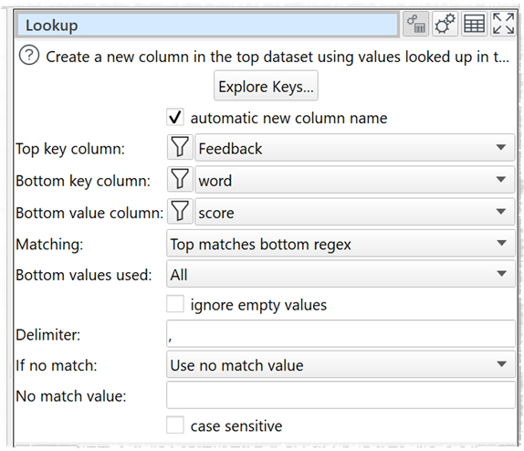 lookup regex