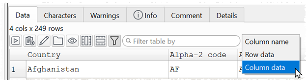 remember filter index