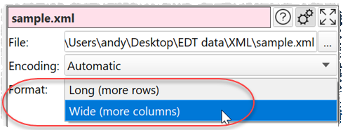 wide or long input