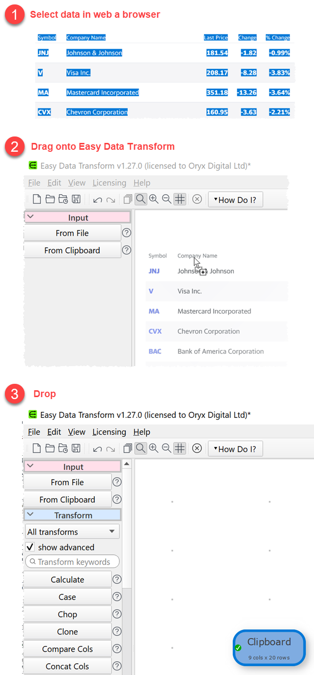 scrape web data