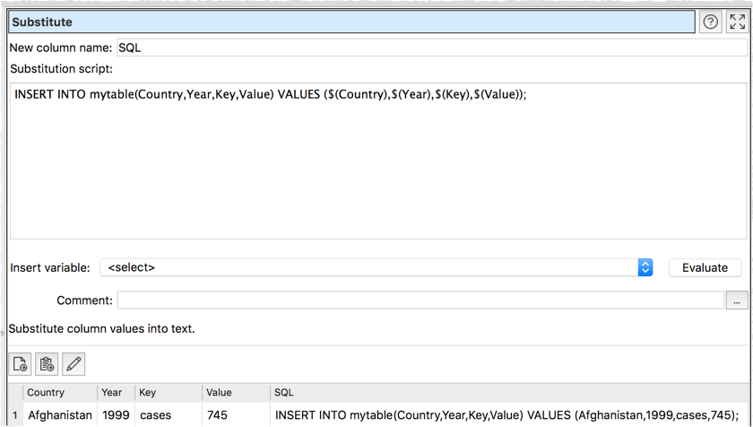 csv to sql example