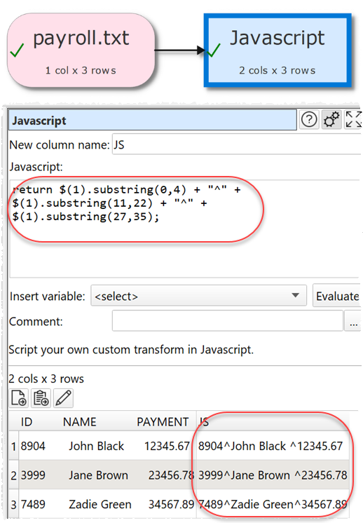 fixed width text file