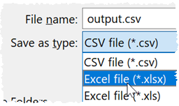 convert to Excel