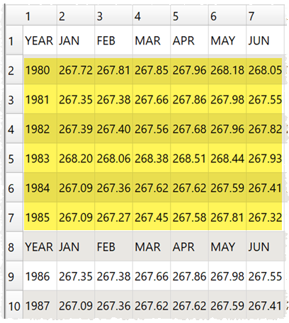 Slice a dataset.