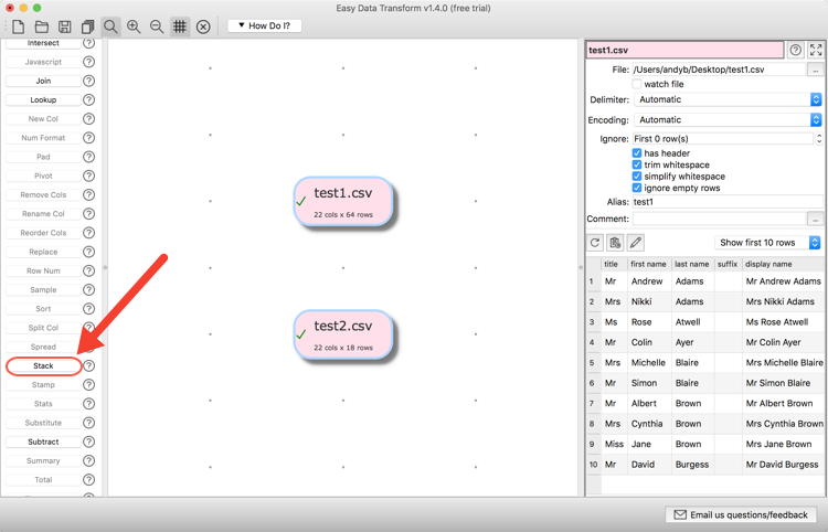 merge CSV files