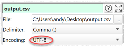 change file encoding