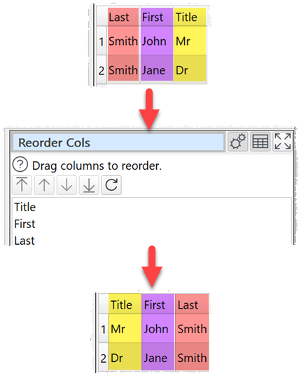 how to reorder columns example