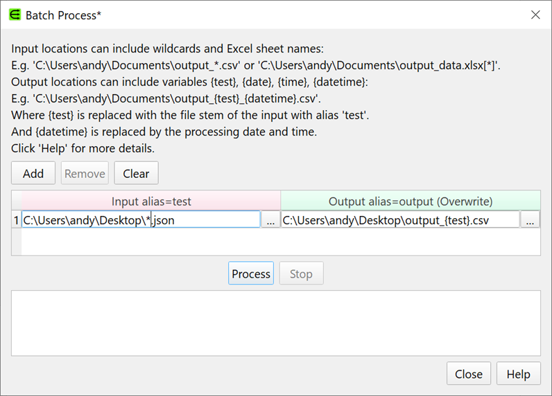 batch convert CSV to JSON