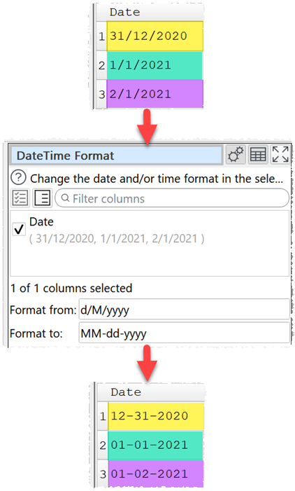 how to change date format example