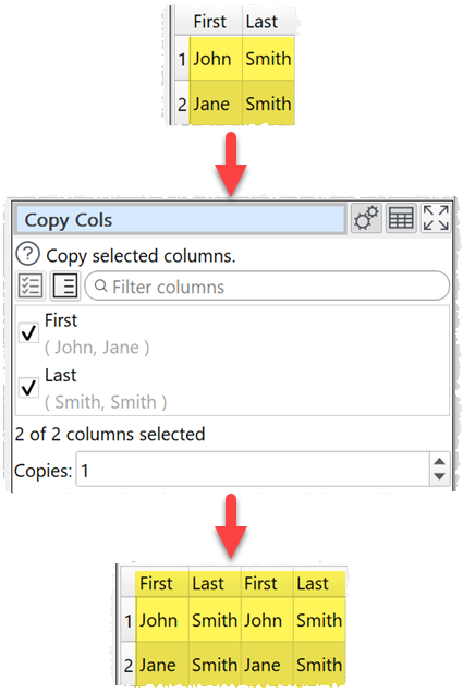 how to copy columns example how to copy columns example