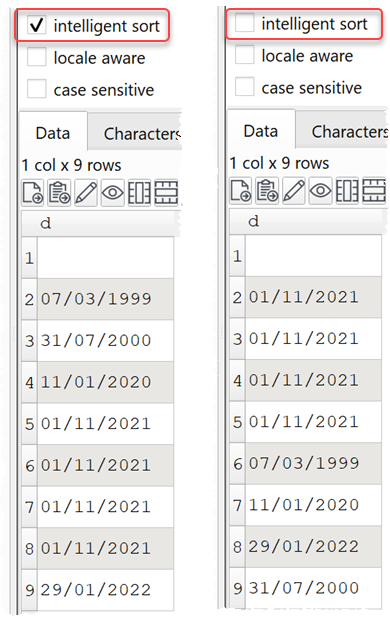 intelligent sort intelligent sort