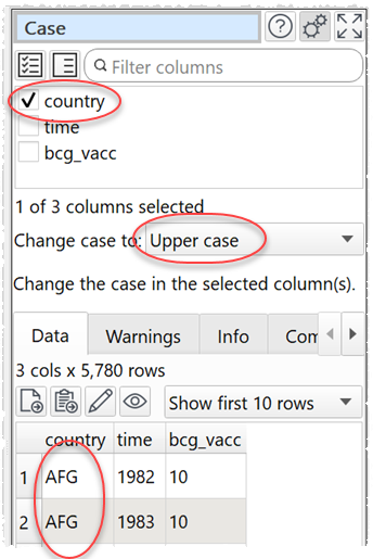 convert to upper case convert to upper case