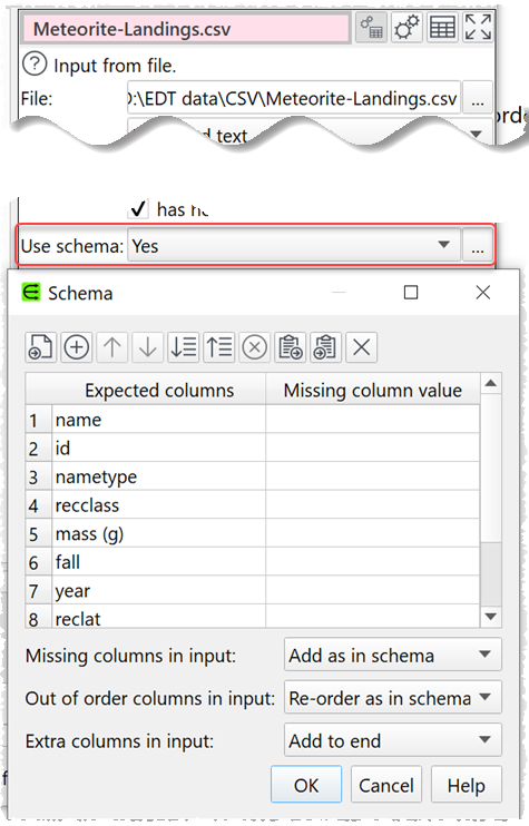 Create a schema Create a schema
