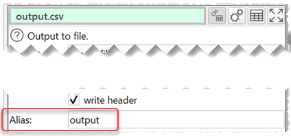 File Alias field