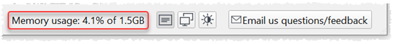 track memory usage track memory usage
