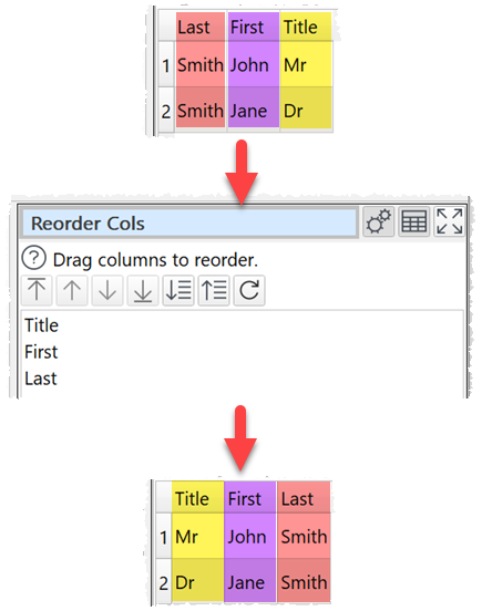 how to reorder columns example how to reorder columns example