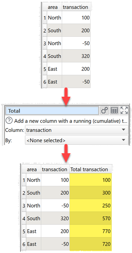 how to add a running total column example how to add a running total column example