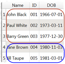 merged data example merged data example