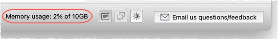 track memory usage track memory usage