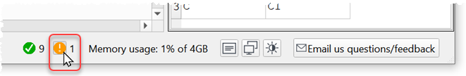 status bar click icon